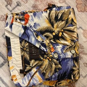 Jachs Multicolor Palm Print Shirt